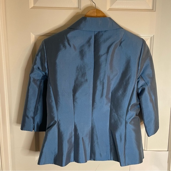 Allen by A.B.S. Blue Suit Jacket and Black Skirt Size 12 old money career - Picture 6 of 13